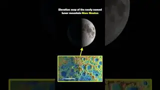 Elevation Map Of The Newly Named Lunar Mountain Mons Mouton