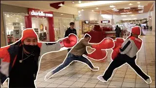 Boxing Strangers With GIANT Gloves!