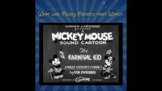 What was Mickey's First Words? #disney #animation #Trivia