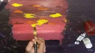 how to paint a runway with a plane fliying.🥰🤗😍#new #tutorial #💜you all.