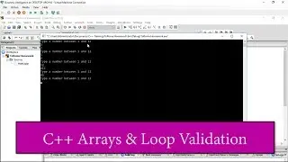 C++ - Array and Loop Validation