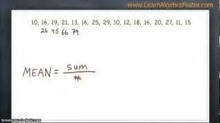 How to Find the Mean