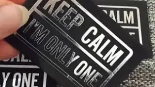 Нашивки "Keep calm I'm Only One"