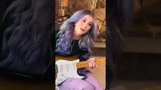 Ell yeah! @lindsayell's loving the neck pickup on the @fender 70th American Vintage II 1954 #Strat!