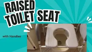Enhanced Comfort & Safety 🚽 Raised Toilet Seat with Handles for Seniors