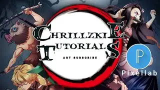 How to make Demon Slayer Logo just using your phone | Pixellab tutorials