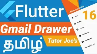 Gmail Drawer in Flutter தமிழ் | Material Design Scaffold in Flutter | Mobile Apps
