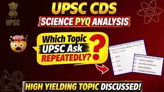 UPSC CDS Science PYQ Analysis | Trend, Weightage & Most Important Topics