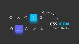 CSS Icon Hover Effect | Animated Menu Indicator Using JavaScript