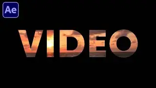 How To Create Video Inside Text Effect In After Effects | After Effects Beginner Tutorial