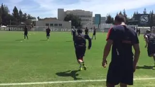 Newcastle United open training session - quickness drill by Alessandro Schoenmaker