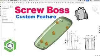 Create Screw Boss Automatically in Onshape | Custom Feature Tutorial