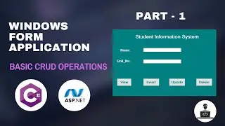 Creating Windows Form Application UI Design | CRUD App Tutorial