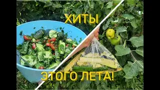 Сразу Два лучших рецепта быстрой кухни! Летние закуски-салаты из Кабачков, Помидоров, Огурцов!