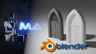 Blender Tutorial - Game Assets - Vom High-Poly- zum Low-Poly-Objekt - Mittelalterliche Tür