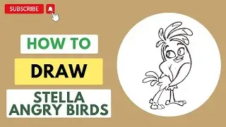 HOW TO DRAW STELLA ANGRY BIRDS - ART FOR GAMING ENTHUSIASTS