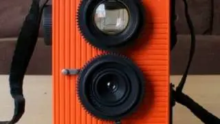 Lego Mosaic of 35mm TLR Camera