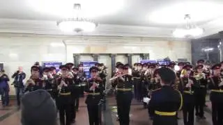 Военный оркестр в московском метро - 4