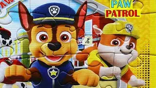 Chase Rubble and Marshall - solving puzzle for kids with Paw Patrol characters