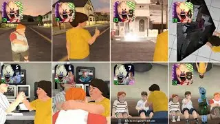Escape Endings: Ice Scream 8 (Fanmade) vs Ice Scream 7 vs 6 vs 5 vs 4 vs 3 vs 2 vs 1 || Escape vs