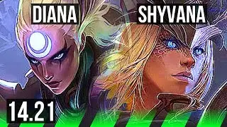 DIANA vs SHYVANA (JGL) | 600+ games | VN Challenger | 14.21