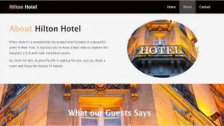 Complete hotel booking website using HTML and  CSS | Responsive Website Using HTML And CSS