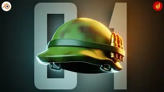 Military Helmet Blender Modeling | Low Poly Helmet 3D Modeling | Low Poly Helmet Blender | Part 01