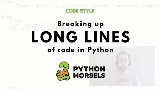 Breaking up long lines of code in Python