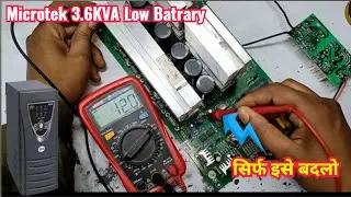 microtek 3.6 kva sine wave  inverter battery low problem easy solution