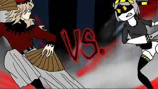 Doma vs. V - Animated battle [Demon slayer X murder drones]