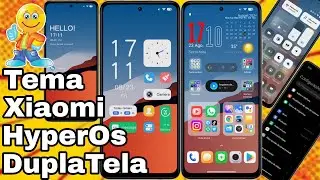 Tema Xiaomi Tela de Bloqueio Estilo Widget, ícones e Central de Controle HyperOs @CiclopeTech