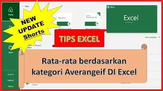 Cara menggunakan rumus Averangeif di Excel menghitung rata-rata berdasarkan kategori #Shorts