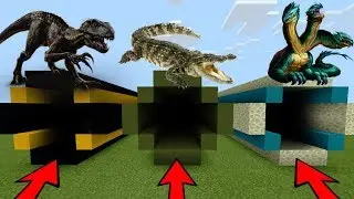 MCPE: DO NOT CHOOSE THE WRONG TUNNEL (Indoraptor, Crocodile, Hydra Dragon)