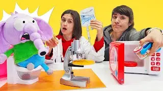 Doktor oyunları! Ayşe ve Ümit - Doktor Ayşe, fil Necati'ye tuvalette serum takıyor!