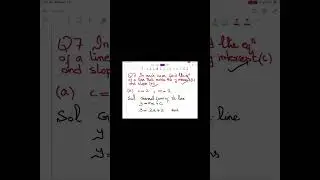 Formation of equation by using y intercept form I  #maths #fbise #analyticgeometry