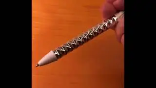 Crushmetric Switch Pen Functional kinetic art based on materials science and origami technique