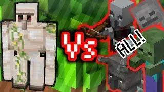 Minecraft:5 challenges to iron golem.Experiment #2