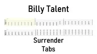 Billy Talent - Surrender // Guitar TABS