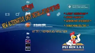 LATEST PS3 HEN HFW 4.86 DEBUG CEX/DEX NEW ALTERNATIVE EASY INSTALLATION METHOD 2 MINUTE 100% SUCCESS