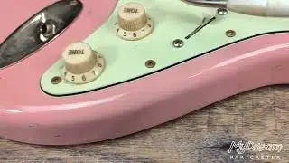 MyDream Partcaster Custom Built - Relic Pink over Black Gilmour