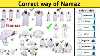 Namaz padhne ka sahi tarika seekhen |नमाज़ का सही तरीका| Pure Namaz sikhe in hindi, Urdu and English