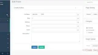 Laravel Tutorial : Use Same Form for Create & Edit