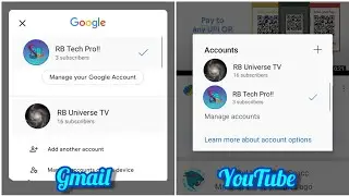 How to create two YouTube Channels as well as two gmail accounts at once!