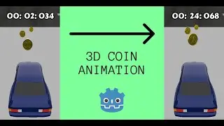 3D coin animation in Godot