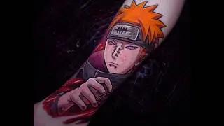 Pain from Naruto Tattoo Timelapse 10 minutes