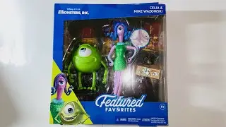 Mattel Disney Pixar Featured Favorites Monsters Inc. Celia Mae & Mike Wazowski Figure Review