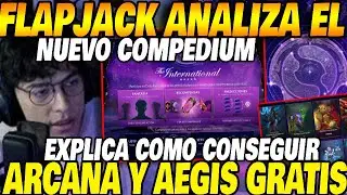 📘🔥FLAPJACK analyzes the NEW DOTA COMPENDIUM🎮😲 Explains how to GET ARCANAS✨ and the FREE AEGIS🏆💥