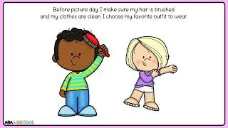 Picture day social story - Social emotional learning - story for preschool and special education