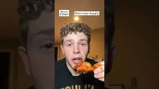 I ate only WINGS for the whole day!