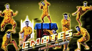 Mythic Emotes Pack For PUBG Lobby Edit | Free To Use  HDR + Extreme 60 FPS | Free Download Pack #1🔥
